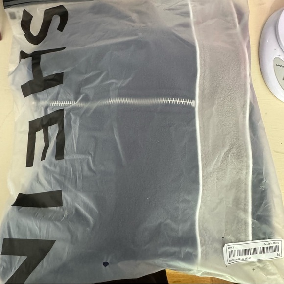 🔹5/$25🔹 SHEIN NEW Womens Blue Quarter Zip Fleece Long Sleeve Sweatshirt. Medium - Picture 6 of 9